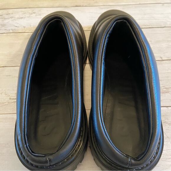 STAUD Astro Quilted Vegan Leather Mules Slides Black size 40 - Picture 6 of 10